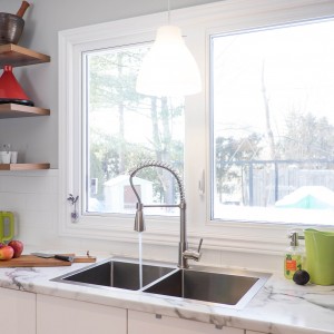 Courtice Ave - White + Walnut Modern Kitchen Design - Urbanomic Interiors 18